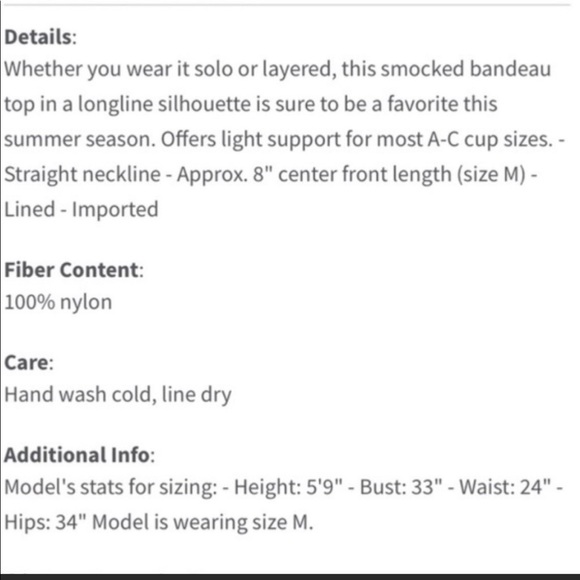 FREE PEOPLE | Callie Smocked Bandeau Lace Crop Top - Picture 10 of 10